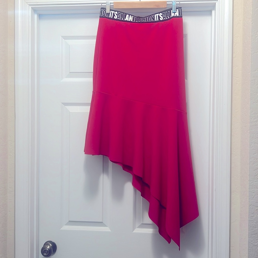 It pink high low skirt